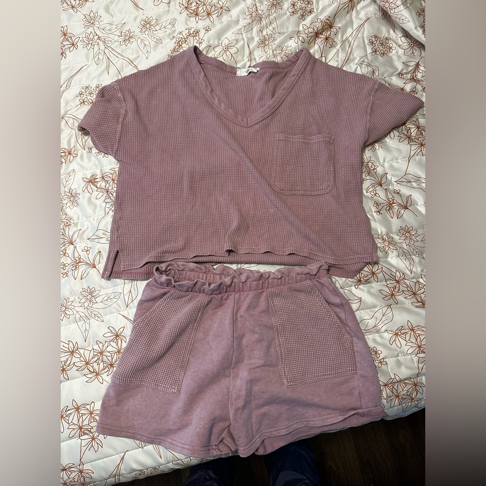 Hippie Rose short and tee set